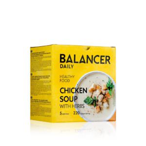 Коктейль BALANCER со вкусом «Куриный суп с зеленью», 5 шт